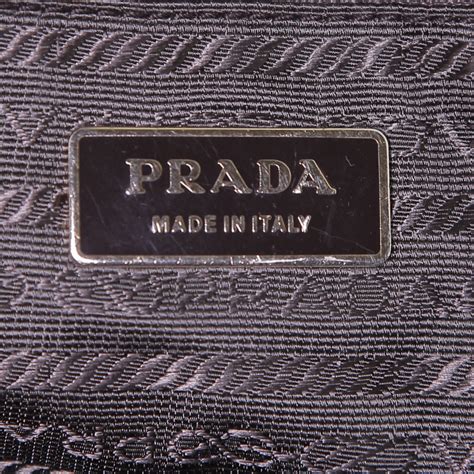 bauletto prada tela e pelle|Borsa Prada Bauletto 382313 .